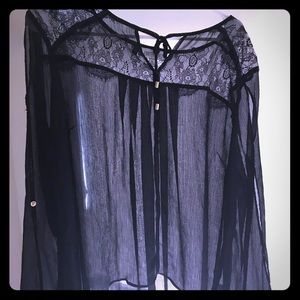 Black Sheer “Jennifer Lopez” Blouse